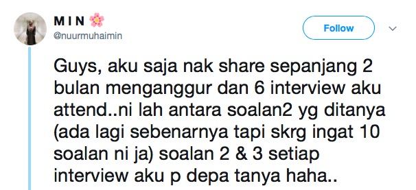 Soalan Interview Intern - Selangor r